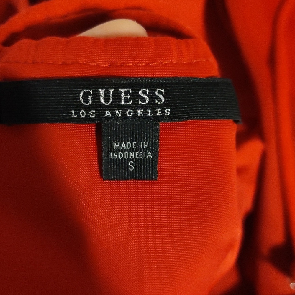 Guess Red cap-sleeve strappy dress size S - Picture 6 of 9